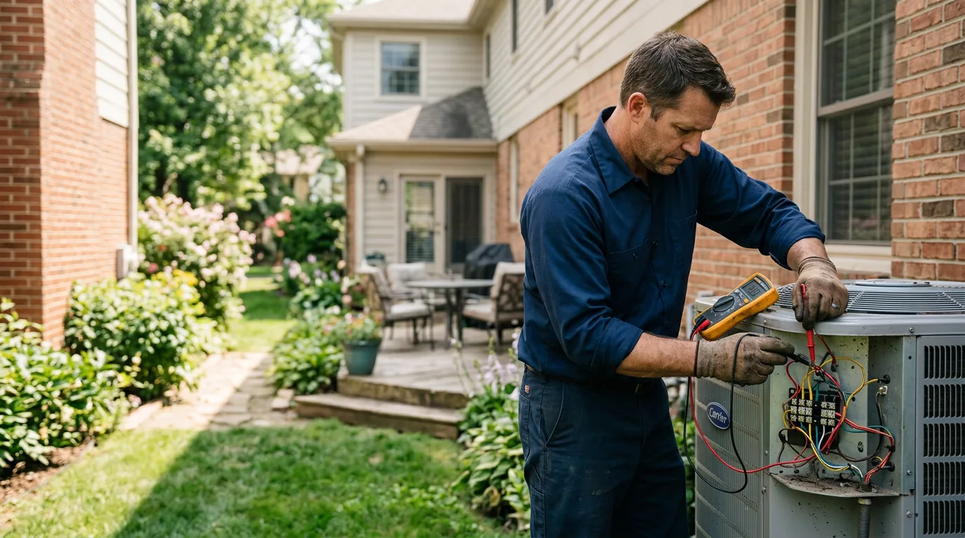 HVAC technician working near Humansville, MO